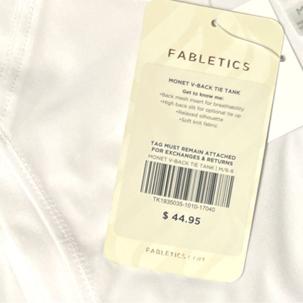 Fabletics V-Back Tie Tank - Picture 7 of 9
